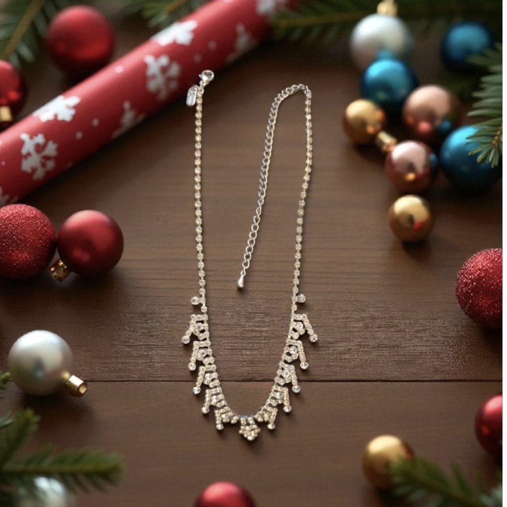 Christina Collection Rhinestone Necklace - Picture 6 of 6